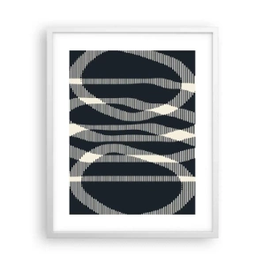 Plakát v bílém rámu - Pokus o prolomení temnoty - 40x50 cm