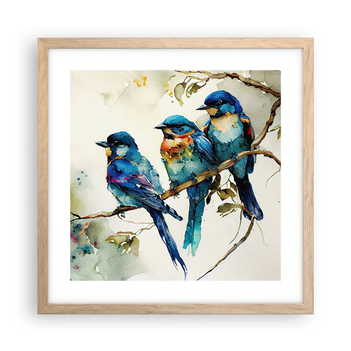 Plakát v rámu světlý dub - Urazil se? - 40x40 cm