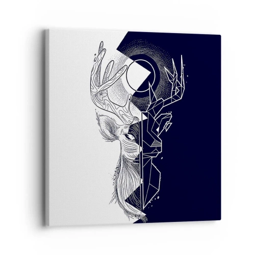 Obraz na plátně - Válka a jednota opaků - 30x30 cm