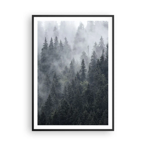 Plakát v černém rámu - Lesní svítání - 70x100 cm