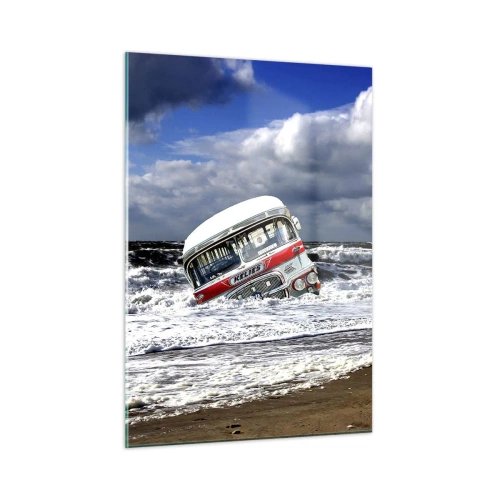 Obraz na skle - A čemu se divíš? - 50x70 cm