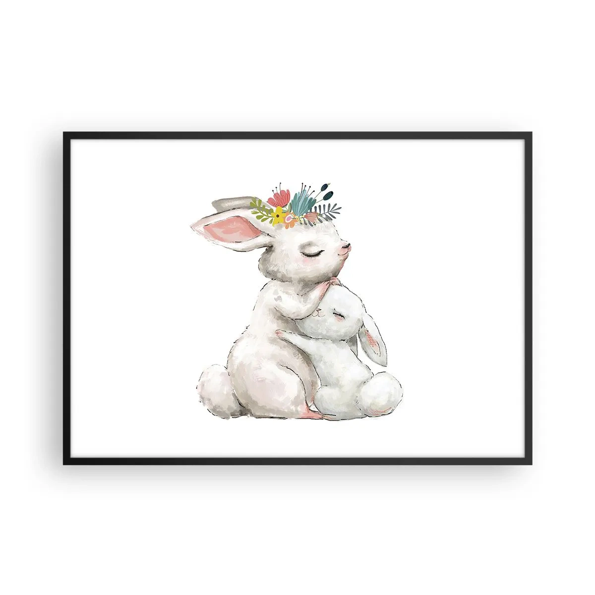 Plakát v černém rámu - Nejlepší je u mámy - 100x70 cm