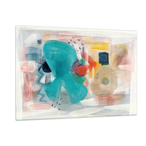 Obraz na skle - Barevná hra - 120x80 cm