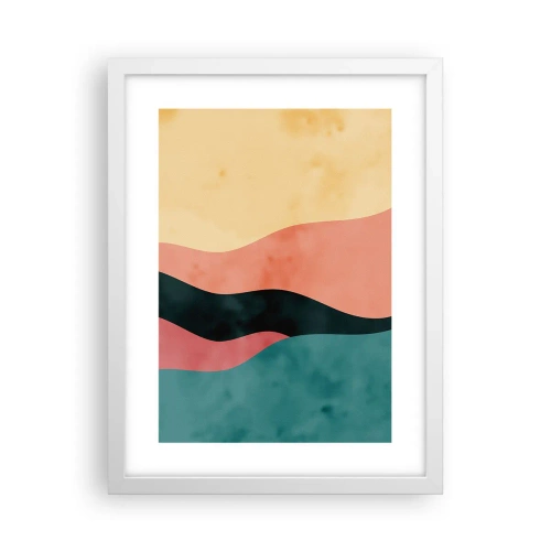 Plakát v bílém rámu - Kompatibilní nesoulad - 30x40 cm