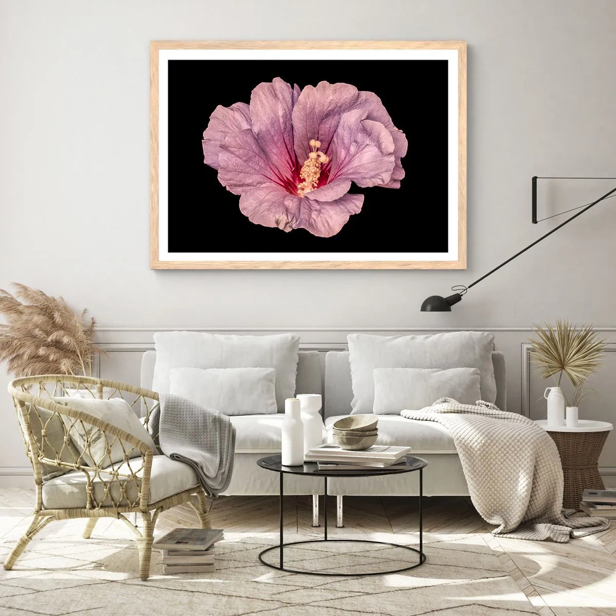 Plakát v rámu světlý dub - Přímo do srdce - 100x70 cm