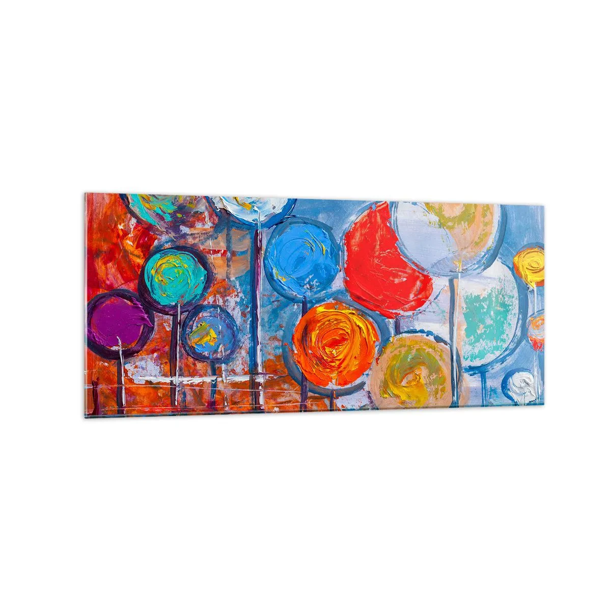 Obraz na skle - Zázraky na tyči - 120x50 cm