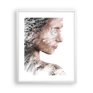 Plakát v bílém rámu - Duch lesa - 40x50 cm