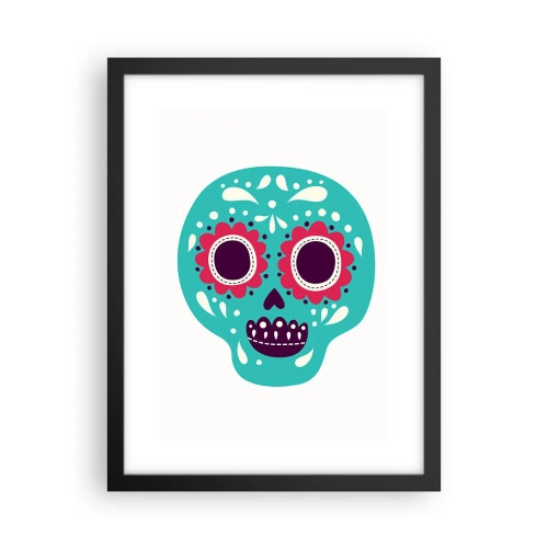 Plakát v černém rámu - Život – zábava až do smrti - 30x40 cm