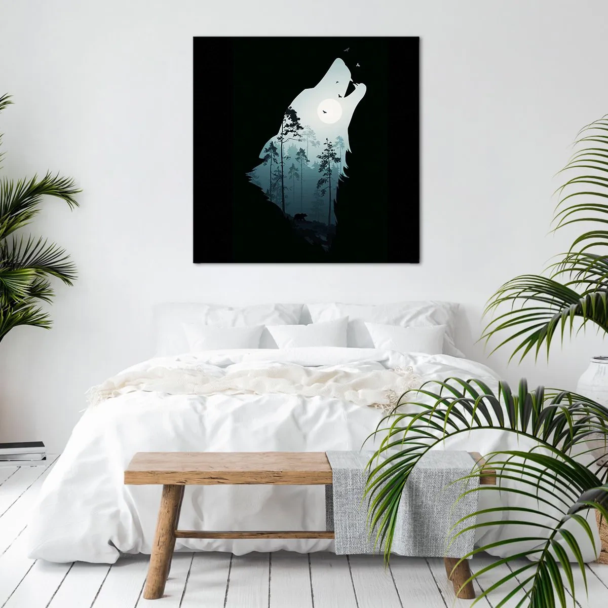 Obraz na plátně - Hlas lesní noci - 60x60 cm