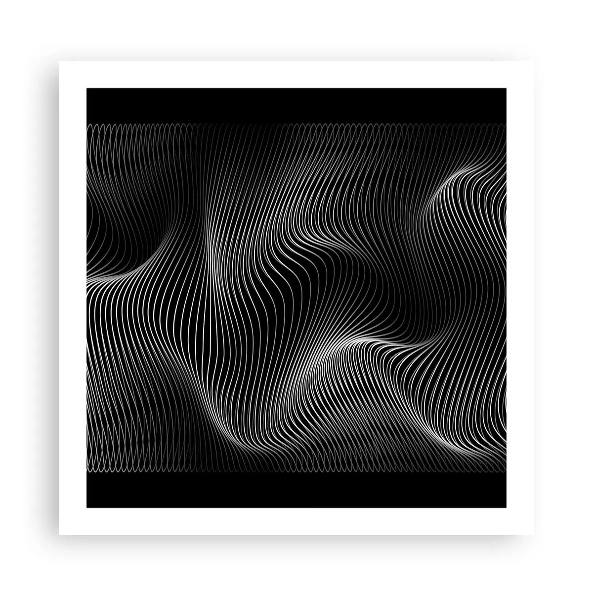 Plakát - Tanec světla v prostoru - 60x60 cm