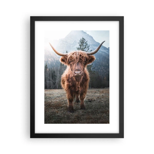 Plakát v černém rámu - Pozdravy z horské louky - 30x40 cm