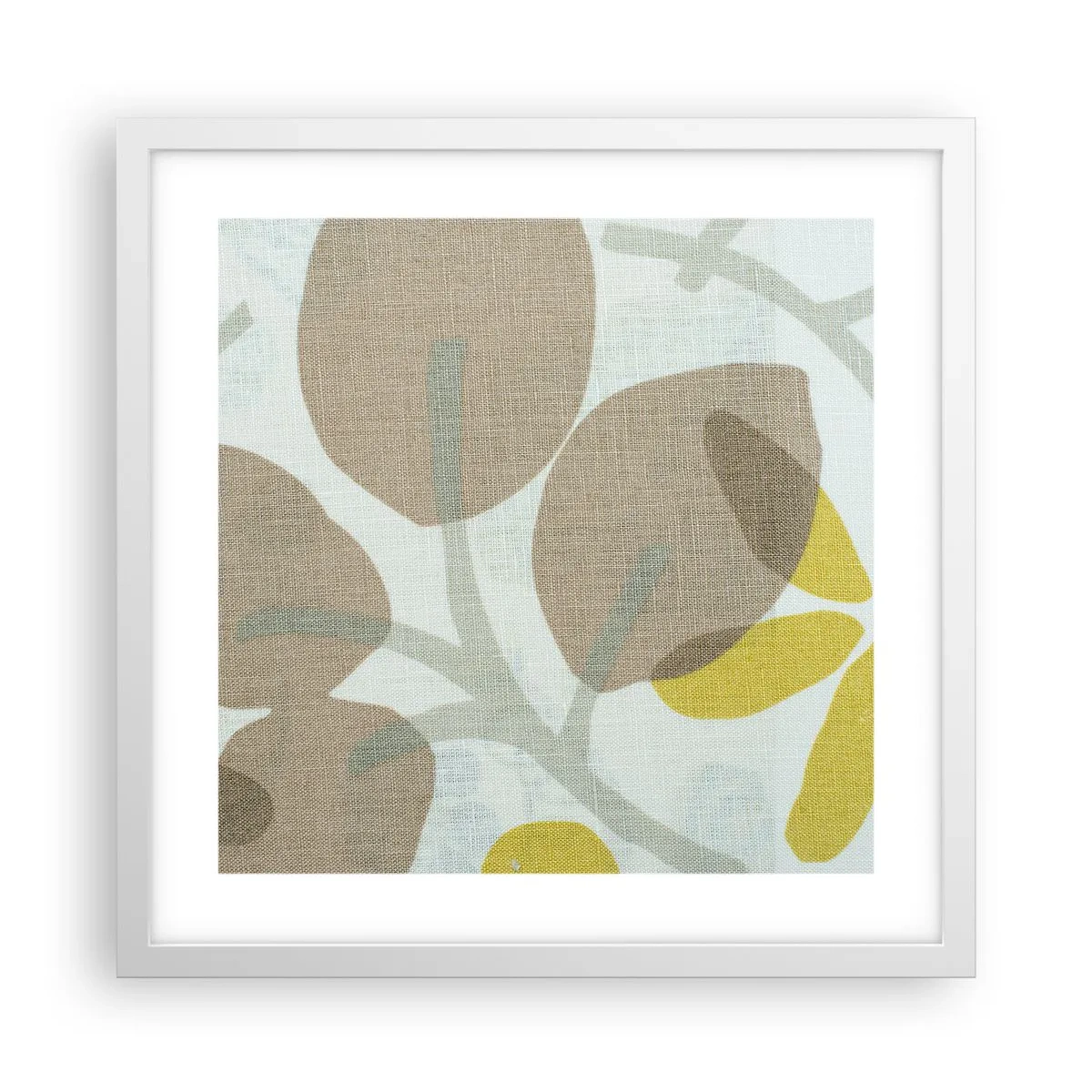Plakát v bílém rámu - Kompozice v plném slunci - 40x40 cm