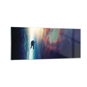 Obraz na skle - Tváří v tvář vesmíru - 100x40 cm