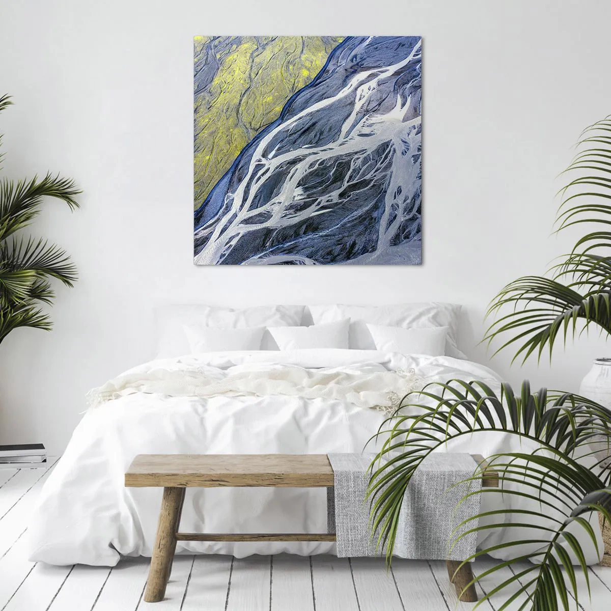 Obraz na plátně - Jeskynní malby přírody - 60x60 cm