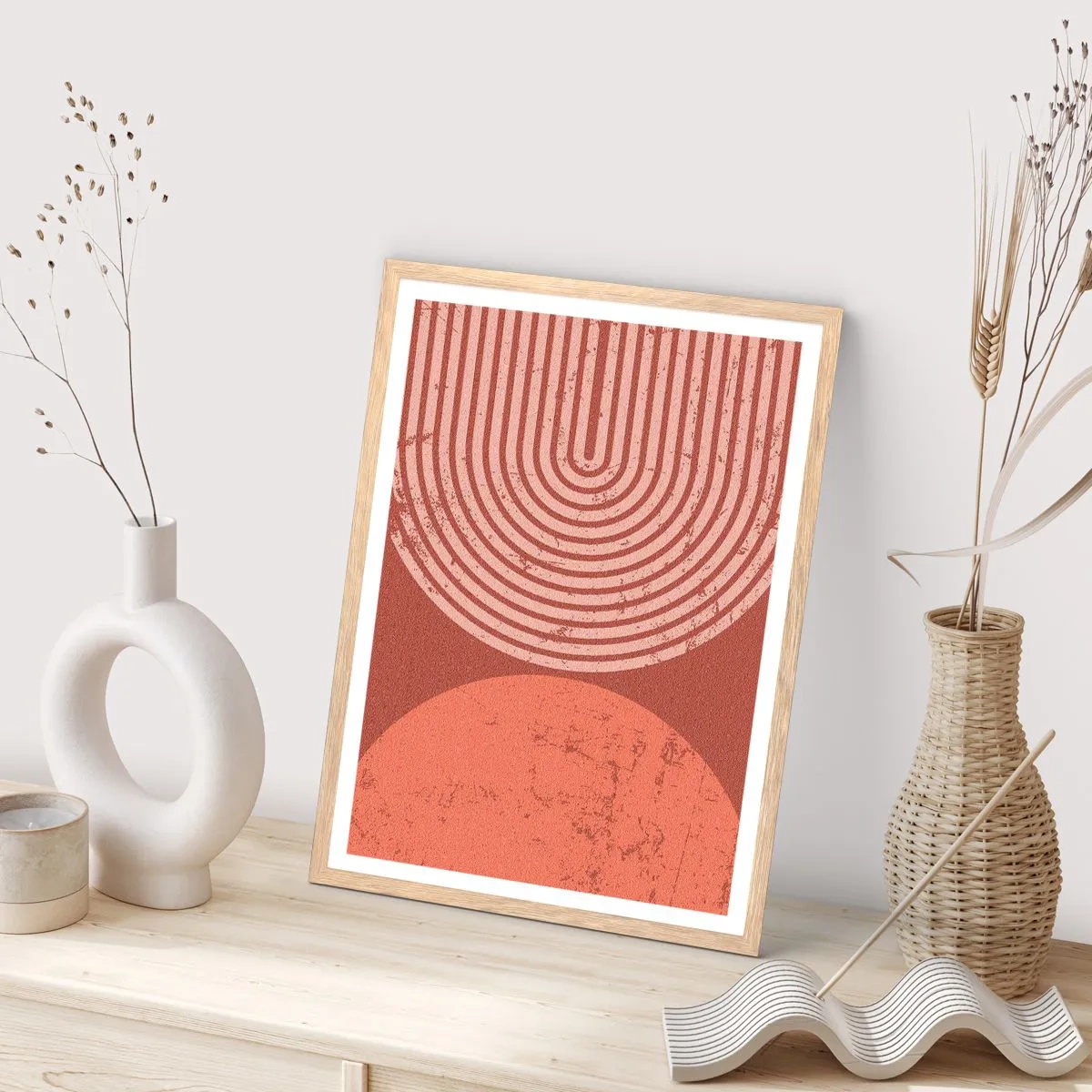 Plakát v rámu světlý dub - Blízký vztah - 50x70 cm