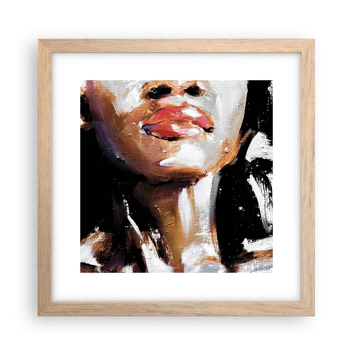 Plakát v rámu světlý dub - Hrdost bez předsudků - 30x30 cm