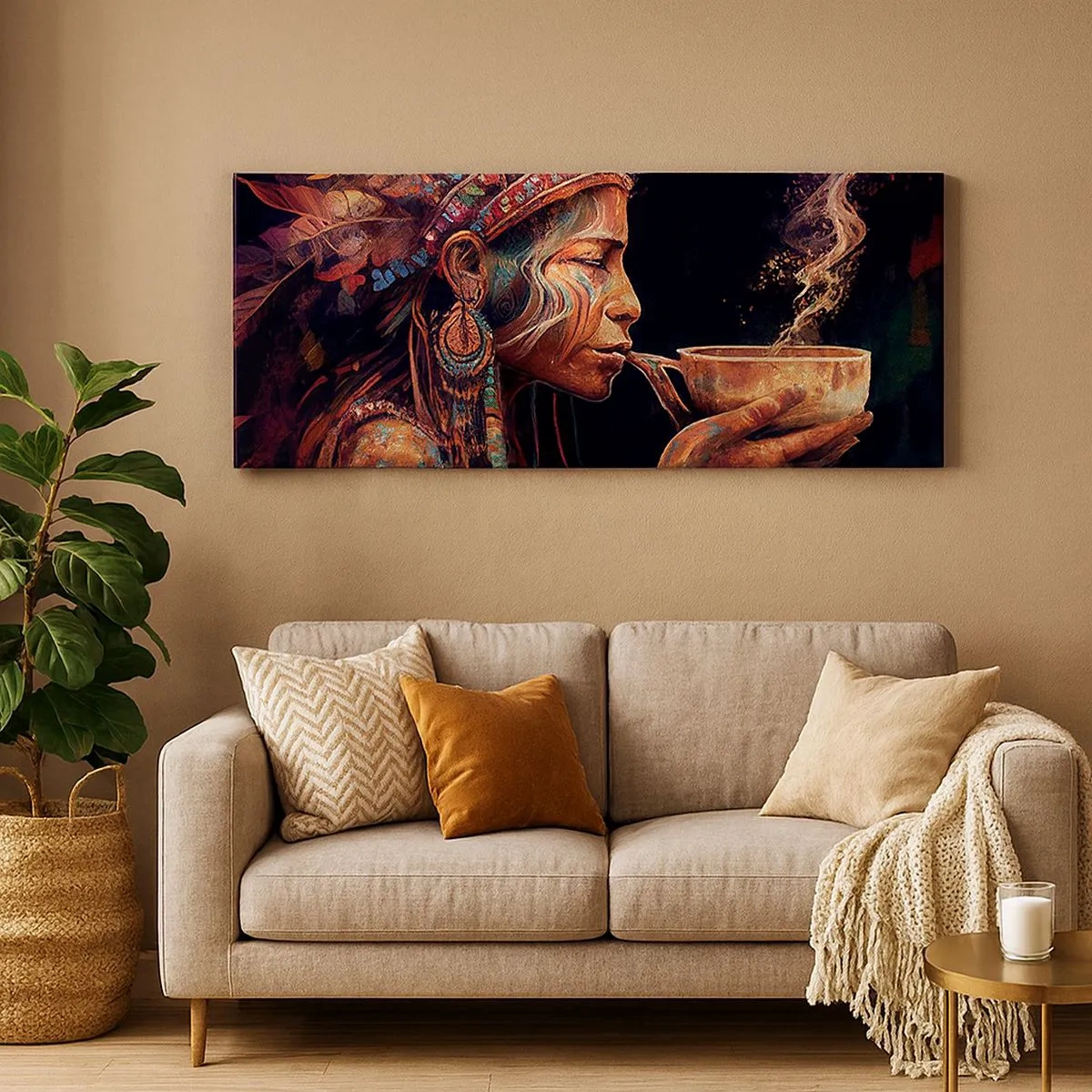 Obraz na plátně - Magický rituál - 100x40 cm