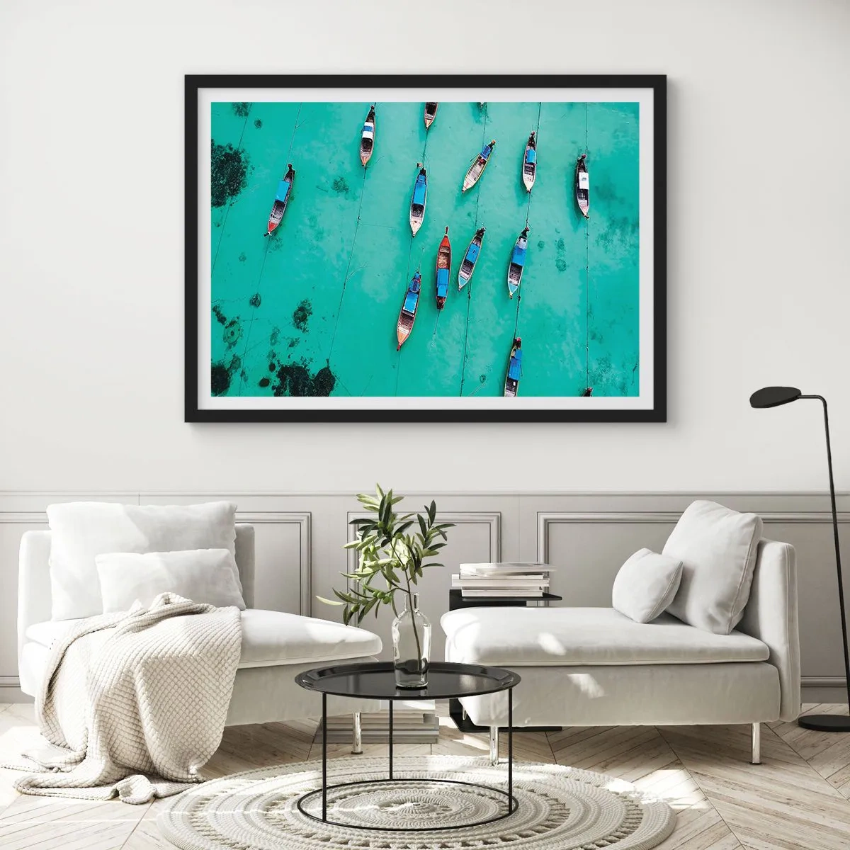 Plakát v černém rámu - V radostném očekávání - 70x50 cm
