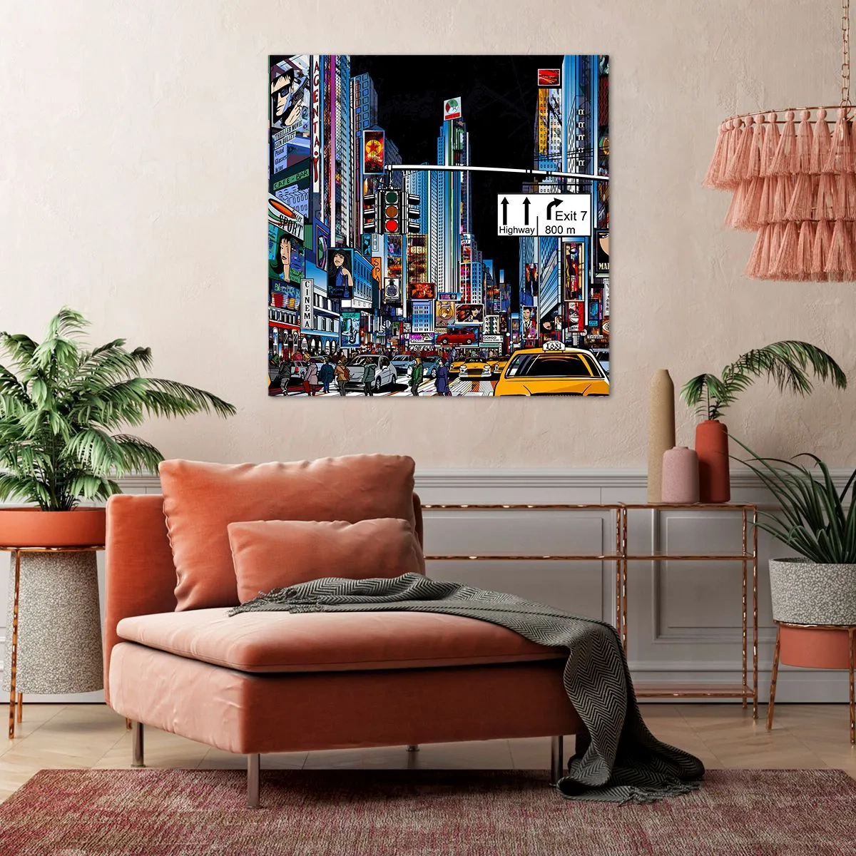 Obraz na plátně - Komiksová velká noc - 70x70 cm