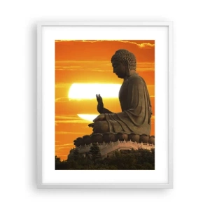 Plakát v bílém rámu - Bez strachu ze světa - 40x50 cm