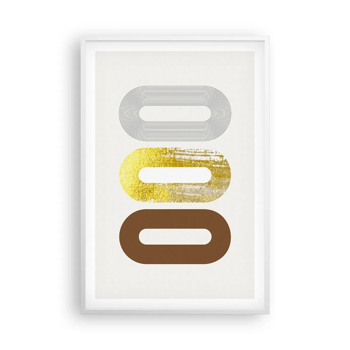 Plakát v bílém rámu - Ooo! - 61x91 cm