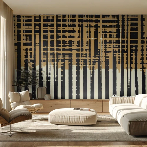 Fototapeta Premium Canvas - Architektonická abstrakce - Abstrakce, Kus, Čáry - 450x315 cm