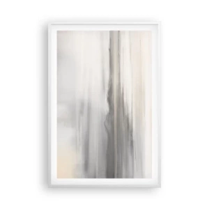 Plakát v bílém rámu - Zamyšlená dálka - 61x91 cm