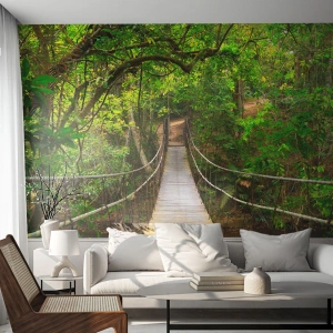 Fototapeta Samolepicí Deluxe Sticker - Protože na zahradě rostou popínavé rostliny - Krajina, Les, Příroda - 200x140 cm