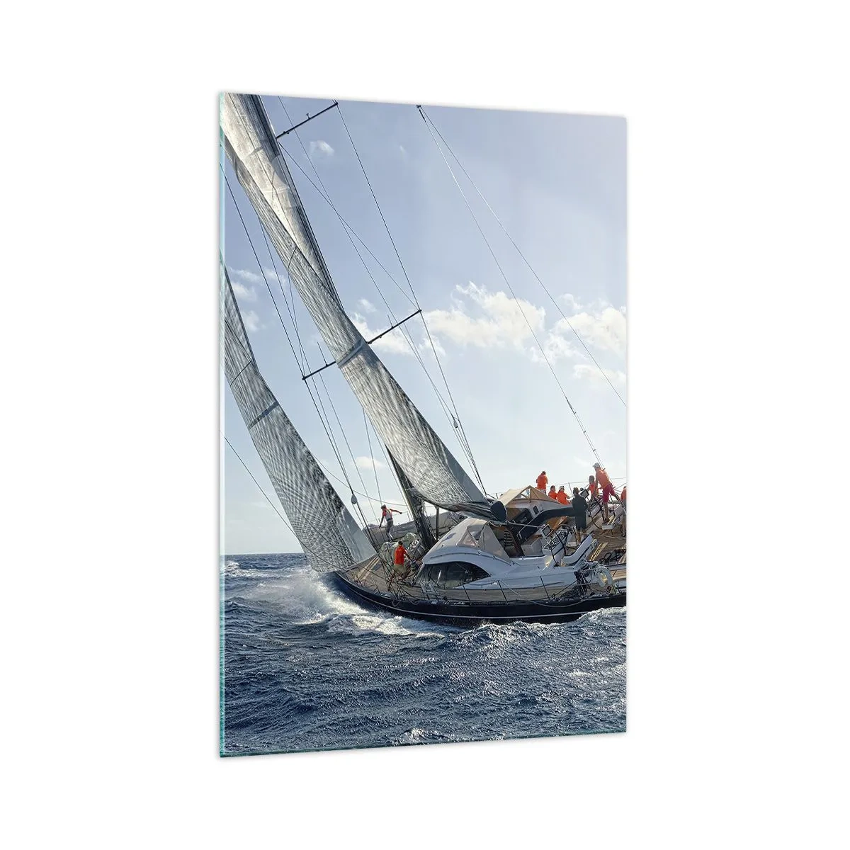 Obraz na skle - Ať zvítězí lepší - 70x100 cm