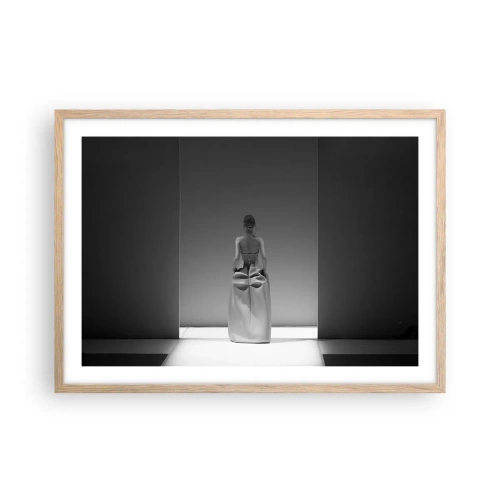 Plakát v rámu světlý dub - Rafinovaná jednoduchost - 70x50 cm