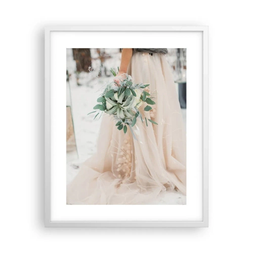 Plakát v bílém rámu - A žili šťastně až do smrti - 40x50 cm