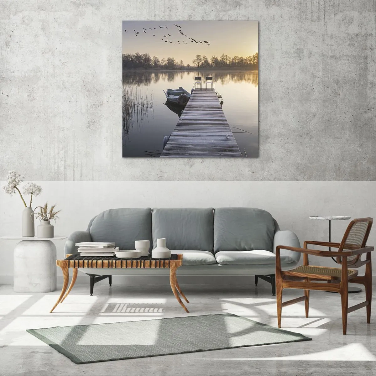 Obraz na skle - Časem se vrátím - 50x50 cm