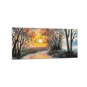 Obraz na skle - Podzimní nádech - 120x50 cm