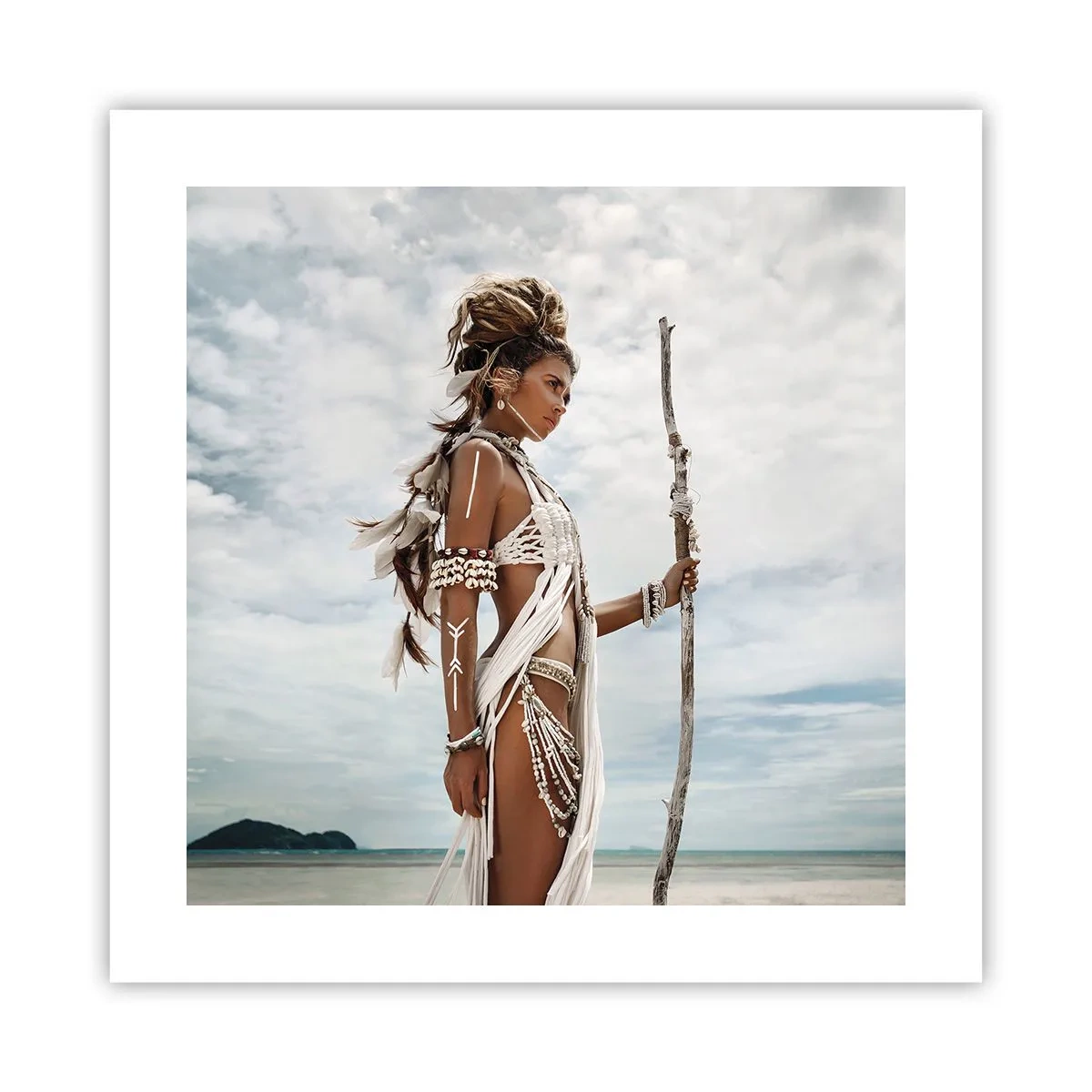 Plakát - Královna tropů - 40x40 cm