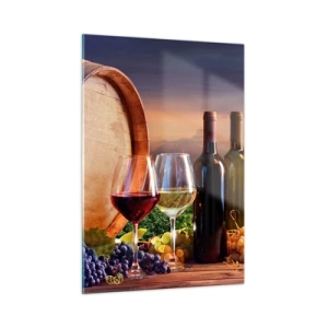 Obraz na skle - Tady má život chuť - 50x70 cm