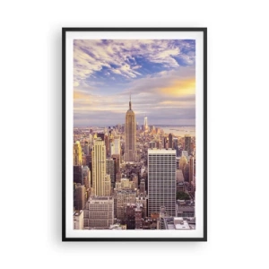 Plakát v černém rámu - Dosáhnout samotná oblaka - 61x91 cm