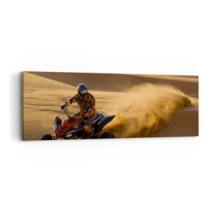 Obraz na plátně - Na vlnách písku - 90x30 cm