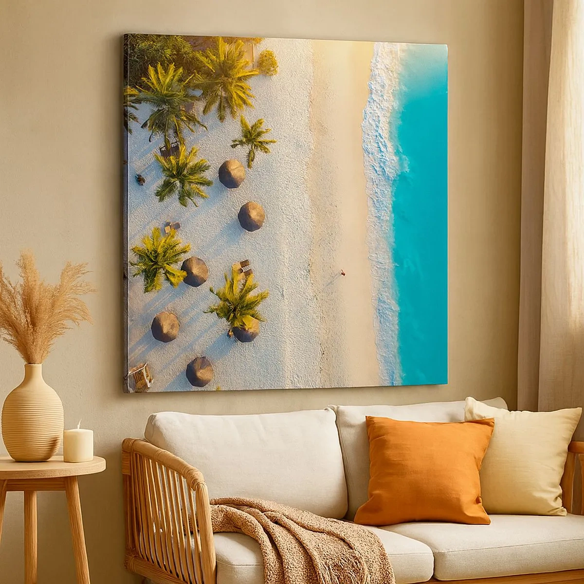 Obraz na plátně - Vítej v ráji - 30x30 cm