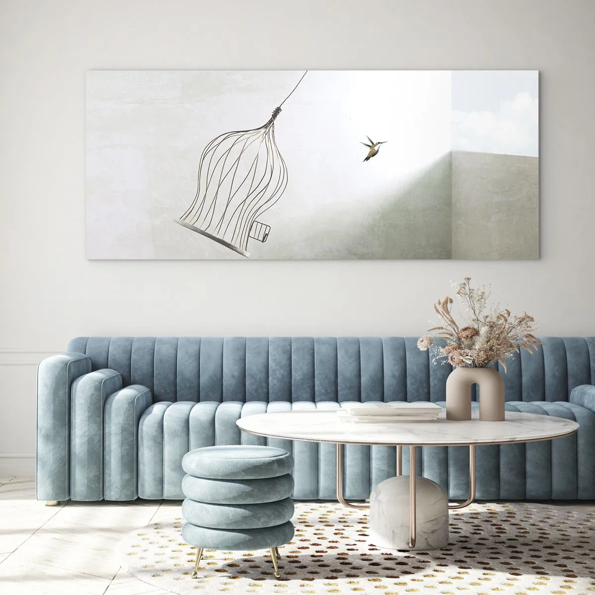 Obraz na skle - Ve svém živlu - 120x50 cm