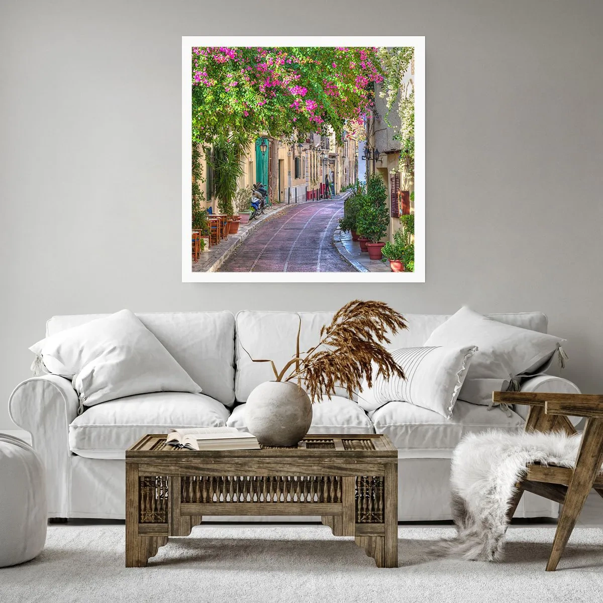 Plakát - Kvetoucí zákoutí - 60x60 cm
