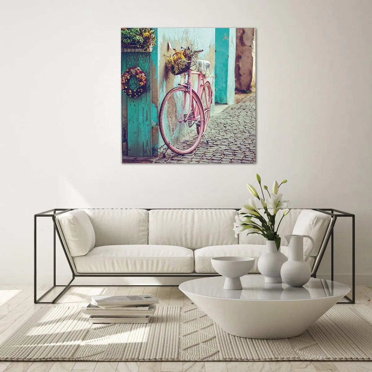 Obraz na skle - Hned se vrátím - 70x70 cm