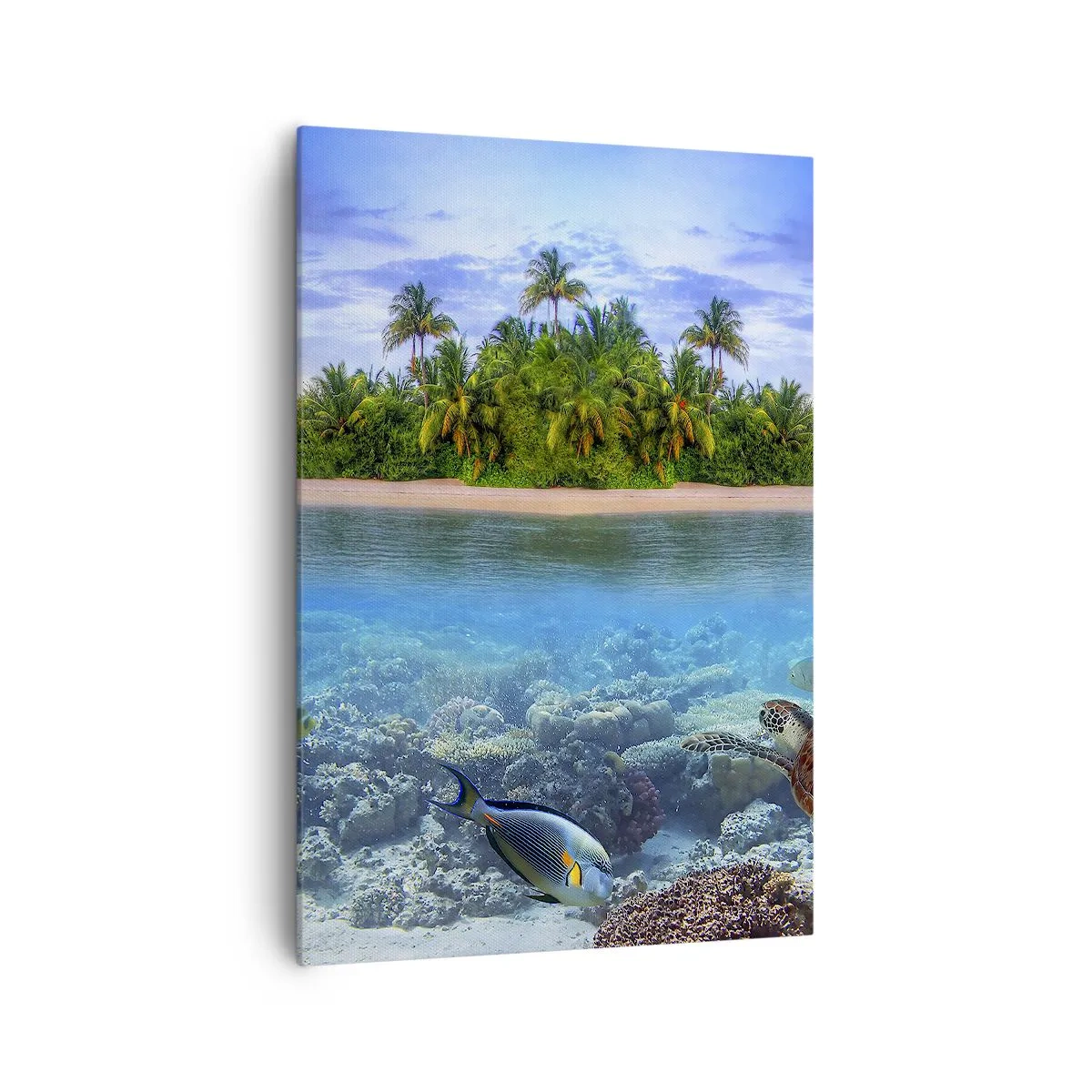 Obraz na plátně - Nebeský ostrov zve - 70x100 cm