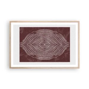 Plakát v rámu světlý dub - Prostor promlouvá - 91x61 cm