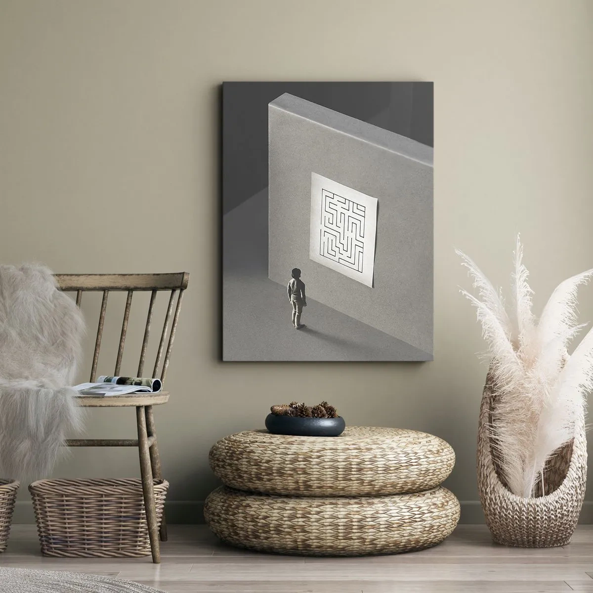 Obraz na plátně - Kde to ale jsem? - 50x70 cm