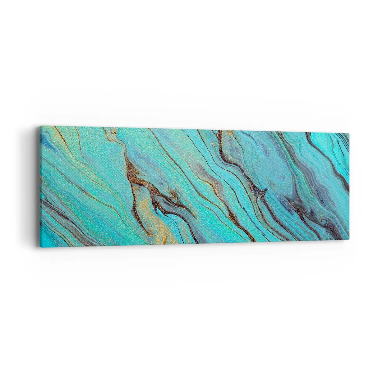 Obraz na plátně - Tyrkysový příliv - 90x30 cm