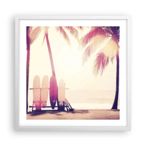 Plakát v bílém rámu - Bude to skvělý den - 50x50 cm