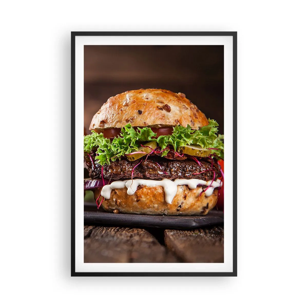 Plakát v černém rámu - American dream - 61x91 cm