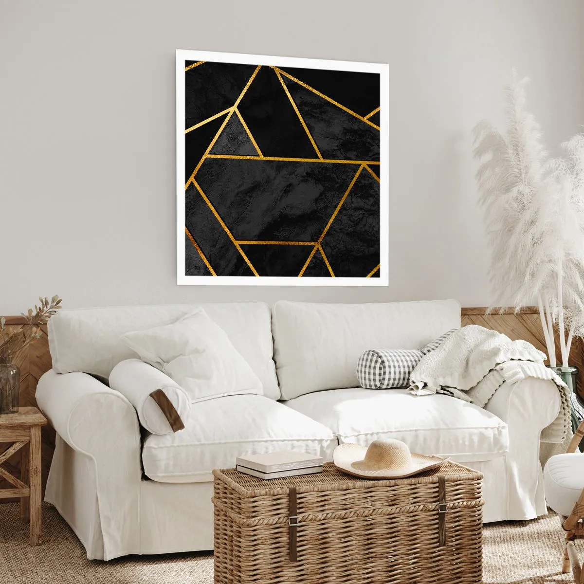 Plakát - Temnota a světlo - 60x60 cm