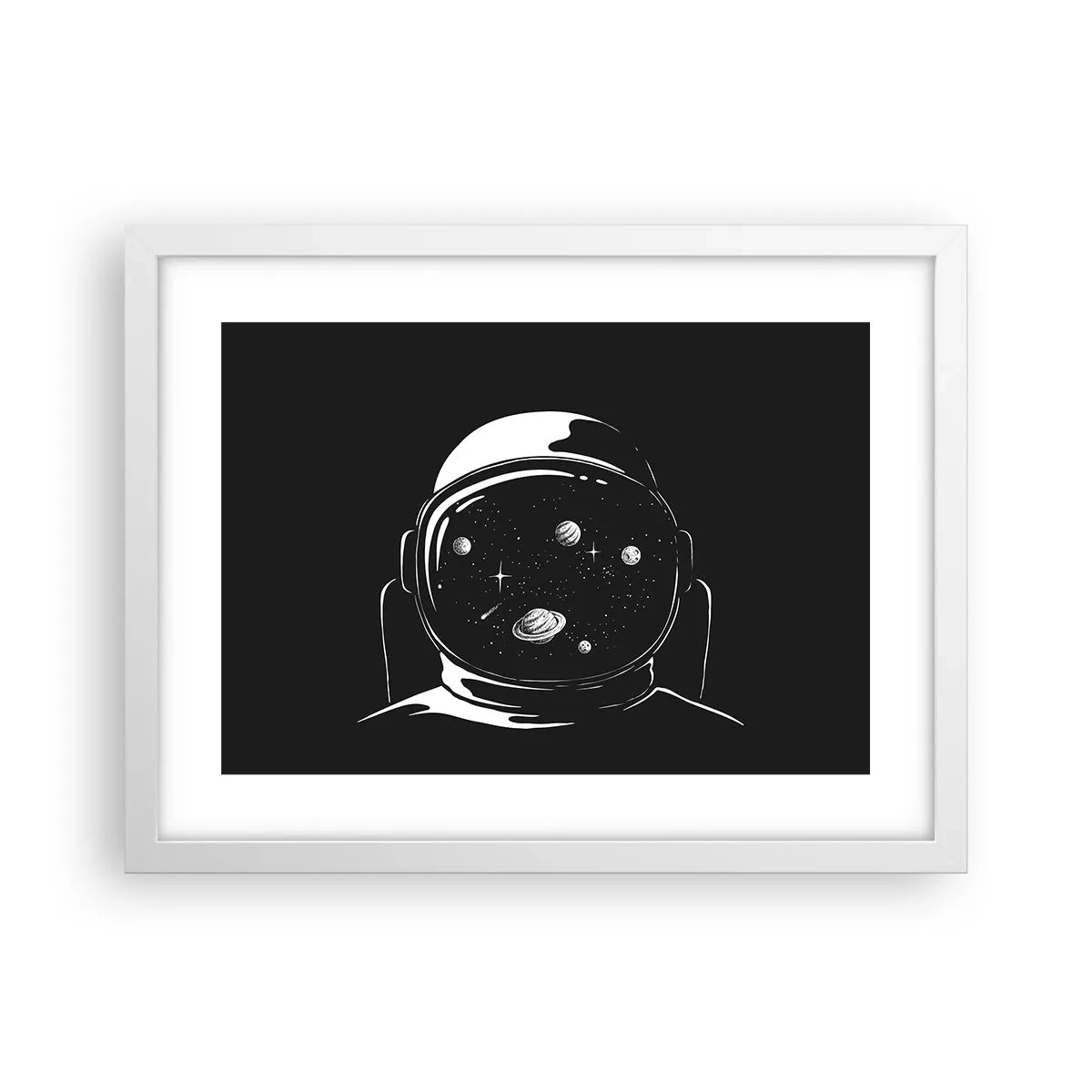 Plakát v bílém rámu - Skvělý výhled - 40x30 cm