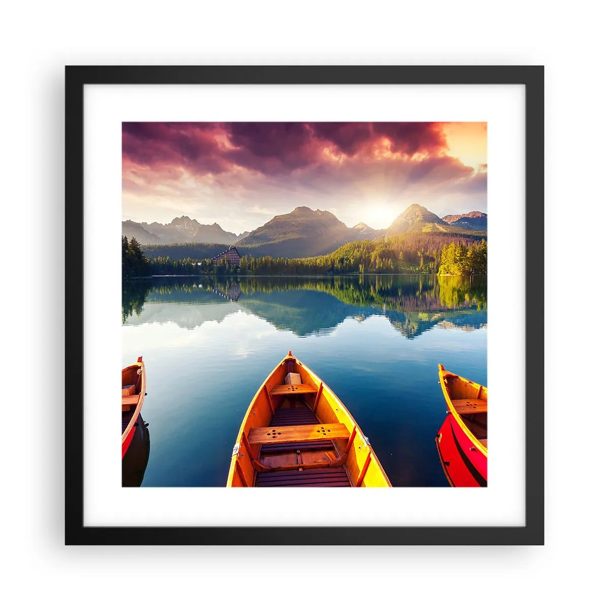 Plakát v černém rámu - Nic proti přírodě - 40x40 cm